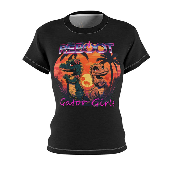 Reboot Gator Girls Women's Cut & Sew Tee (AOP)